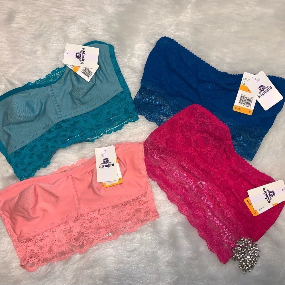 COPY - NWT’s Tube Top Bralettes by B.Tempeted set of 4